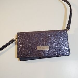 ADRIENNE VITTADINI glitter wallet with strap